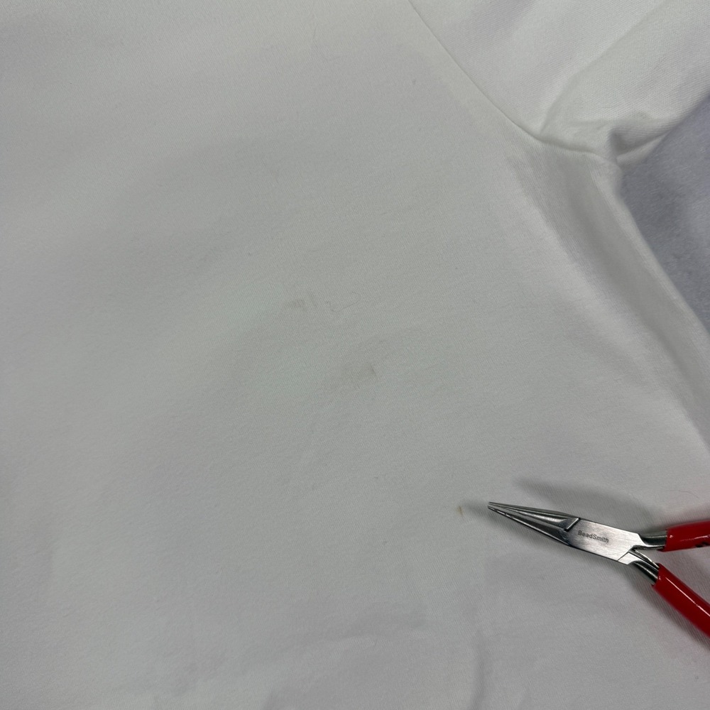 Vintage 90s Nascar Ford Racing Polo Shirt White Large Made in USA Outer Banks - Picture 7 of 9